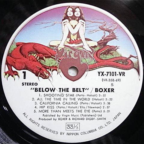 Boxer (2) - Below The Belt (Vinyl, LP, Album) Very Good Plus (VG+) / Very Good (VG)