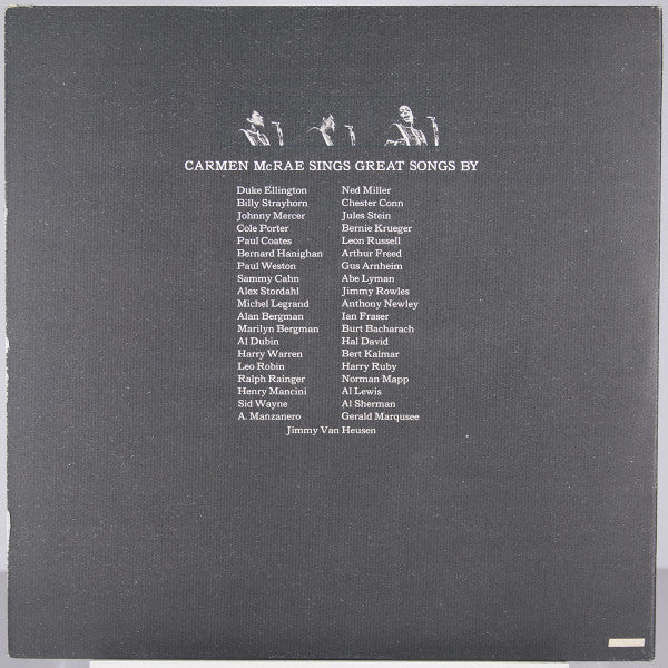 Carmen McRae - The Great American Songbook (Vinyl, LP, Album, Stereo)