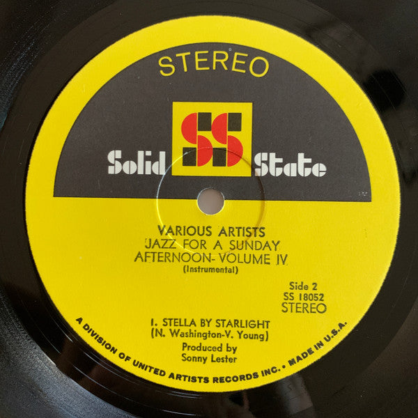 Various - Jazz For A Sunday Afternoon Volume 4 (Vinyl, LP, Album) Very Good Plus (VG+) / Very Good (VG)