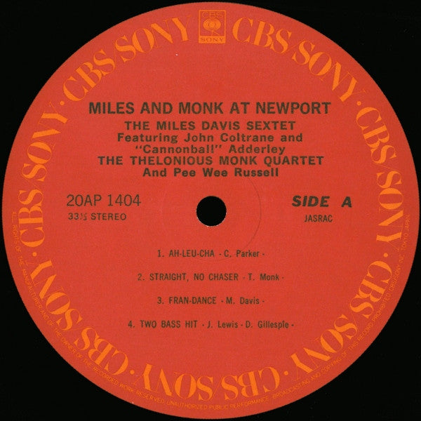 The Miles Davis Sextet - Miles & Monk At Newport (Vinyl, LP, Album,...