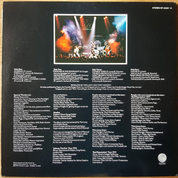 Thin Lizzy - Live And Dangerous (2xVinyl, LP, Album, Reissue) Very Good Plus (VG+) / Very Good Plus (VG+)