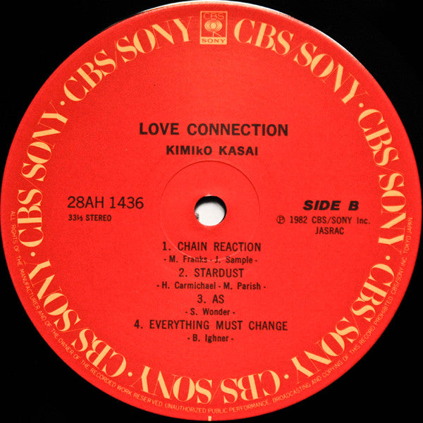 Kimiko Kasai - Love Connection (Vinyl, LP, Compilation) Very Good (VG) / Very Good (VG)