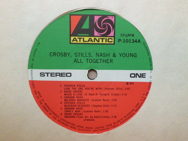 Crosby, Stills, Nash & Young - All Together (Vinyl, LP, Album, Compilation, Reissue) Very Good Plus (VG+) / Very Good Plus (VG+)