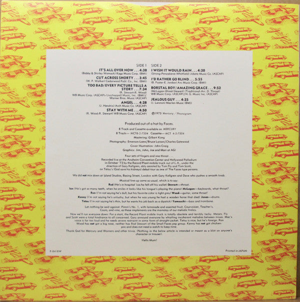 Rod Stewart - Live Coast To Coast  - Overture And Beginners (Vinyl,...