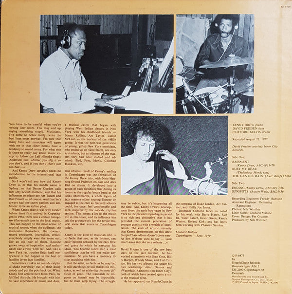 The Kenny Drew Trio - Ruby My Dear (Vinyl, LP, Album, Promo) Very Good Plus (VG+) / Very Good (VG)