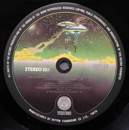 Thin Lizzy - Life Live (2xVinyl, LP, Album, Stereo) Very Good Plus (VG+) / Good (G)