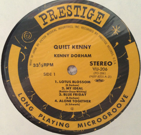 Kenny Dorham - Quiet Kenny (Vinyl, LP, Album, Reissue, Stereo) Very Good Plus (VG+) / Very Good Plus (VG+)