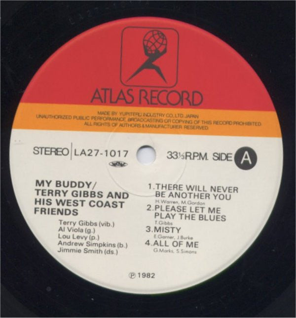 Terry Gibbs & His West Coast Friends - My Buddy (Vinyl, LP, Album) Very Good Plus (VG+) / Very Good Plus (VG+)