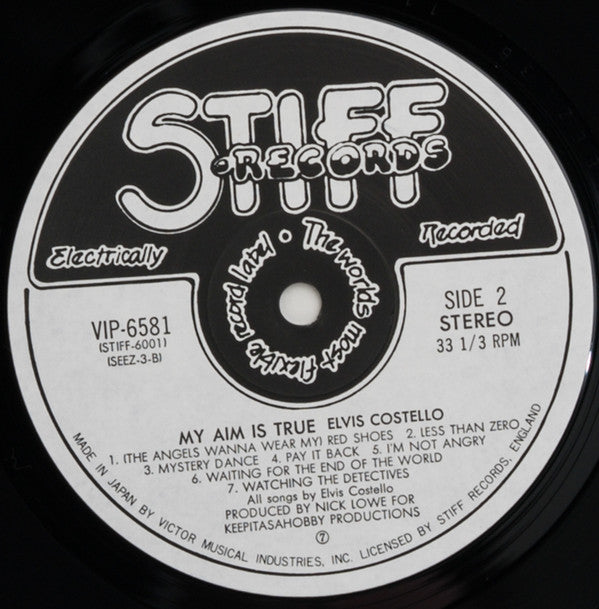 Elvis Costello - My Aim Is True (Vinyl, LP, Album, Stereo) Very Good Plus (VG+) / Very Good Plus (VG+)