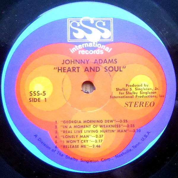 Johnny Adams - Heart & Soul (Vinyl, LP, Album, Stereo) Good Plus (G+) / Good Plus (G+)