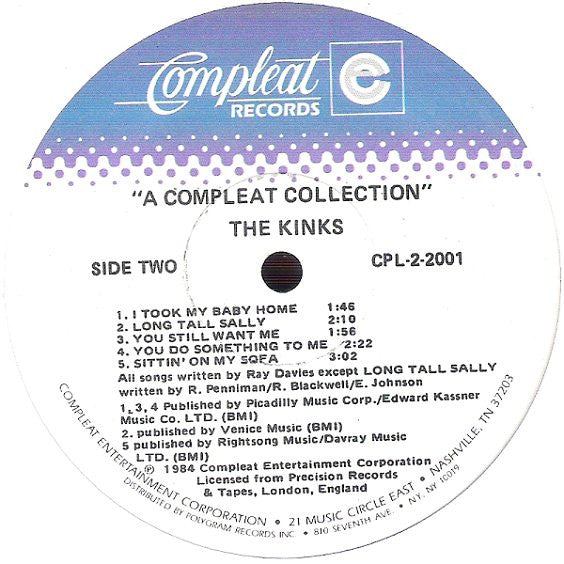 The Kinks - A Compleat Collection (2xVinyl, LP, Compilation) Very Good Plus (VG+) / Very Good (VG)