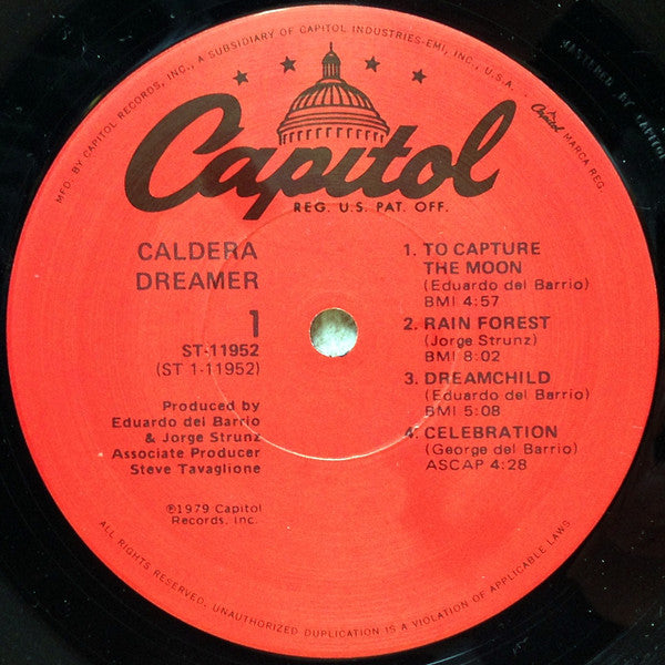 Caldera (2) - Dreamer (Vinyl, LP, Album) Very Good (VG) / Near Mint (NM or M-)