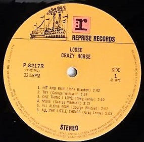 Crazy Horse - Loose (Vinyl, LP, Album) Very Good Plus (VG+) / Very Good (VG)