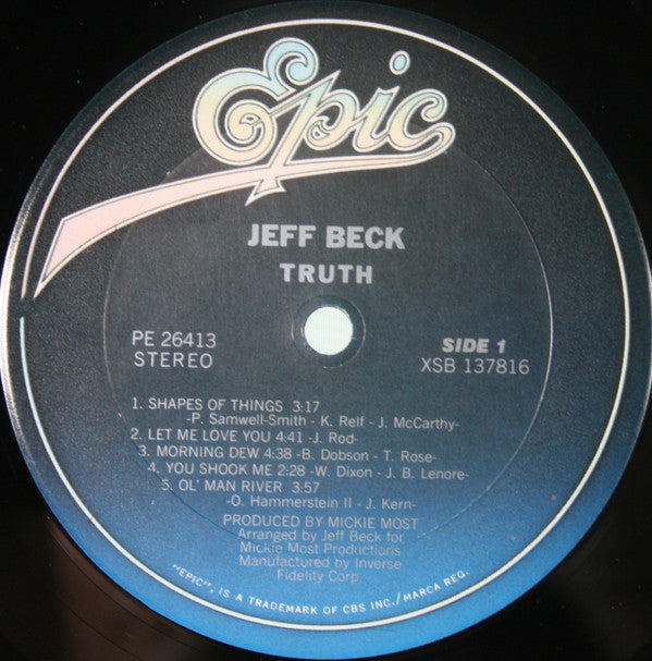 Jeff Beck - Truth (Vinyl, LP, Album, Reissue)