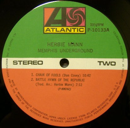 Herbie Mann - Memphis Underground (Vinyl, LP, Album) Very Good Plus (VG+) / Very Good Plus (VG+)