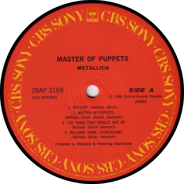 Metallica - Master Of Puppets (Vinyl, LP, Album)