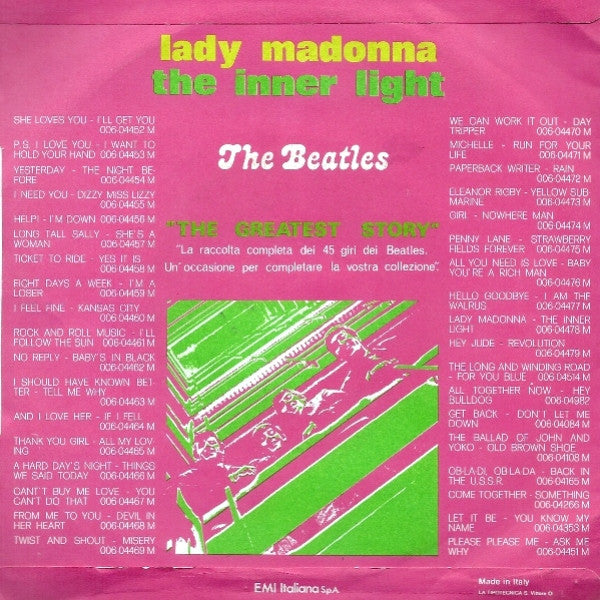 The Beatles - Lady Madonna (Vinyl, 7", 45 RPM, Reissue) Very Good (VG) / Very Good (VG)