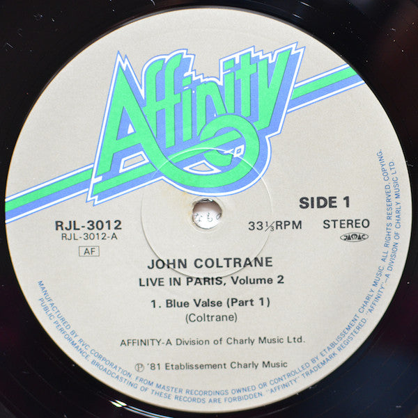 John Coltrane - Live In Paris Volume Two (Vinyl, LP, Album) Near Mint (NM or M-) / Very Good Plus (VG+)