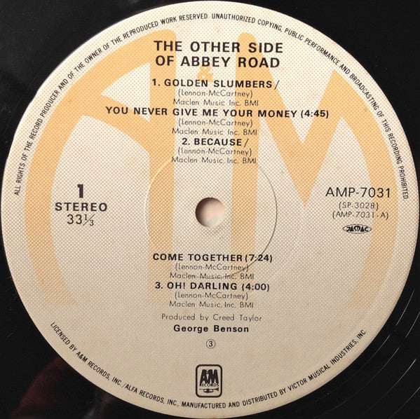 George Benson - The Other Side Of Abbey Road (Vinyl, LP, Album, Reissue, Stereo) Very Good (VG) / Very Good (VG)