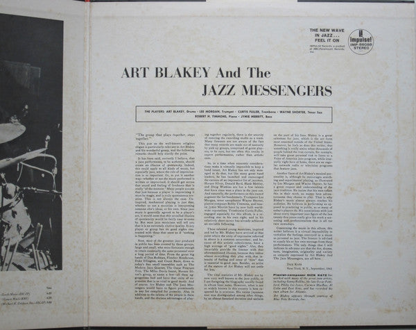 Art Blakey & The Jazz Messengers - Art Blakey & The Jazz Messengers (Vinyl, LP, Album, Reissue, Stereo) Very Good Plus (VG+) / Very Good (VG)