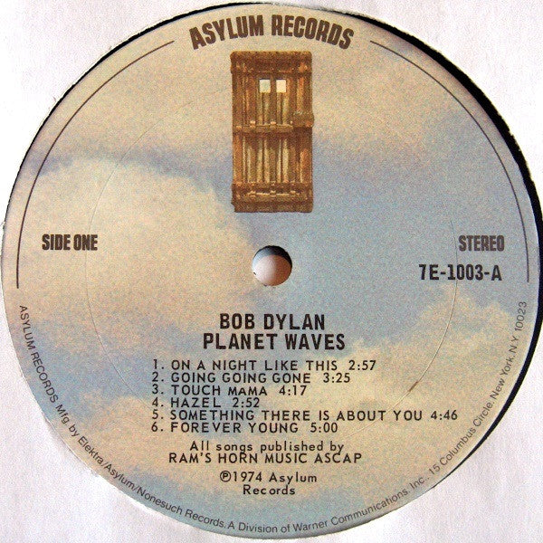 Bob Dylan - Planet Waves (Vinyl, LP, Album, Stereo) Good Plus (G+) / Good Plus (G+)