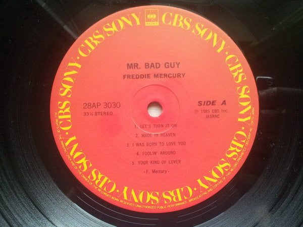 Freddie Mercury - Mr. Bad Guy (Vinyl, LP, Album, Stereo)