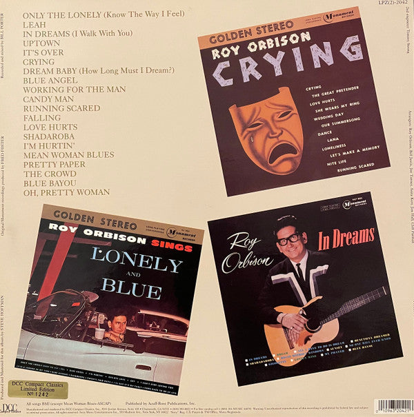 Roy Orbison - The All-Time Greatest Hits Of Roy Orbison (2xVinyl, LP, Compilation, Limited Edition, Numbered, Reissue, Remastered) Mint (M) / Mint (M)