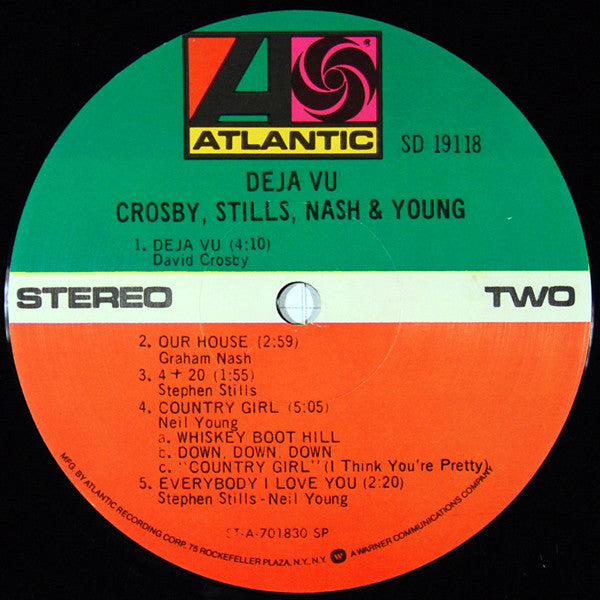 Crosby, Stills, Nash & Young - Déjà Vu (Vinyl, LP, Album, Reissue, Stereo) Very Good (VG) / Fair (F)