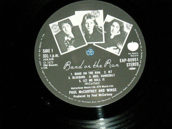 Wings (2) - Band On The Run (Vinyl, LP, Album, Stereo)