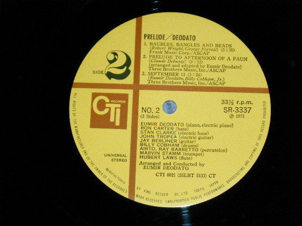 Eumir Deodato - Prelude (Vinyl, LP, Album, Stereo)
