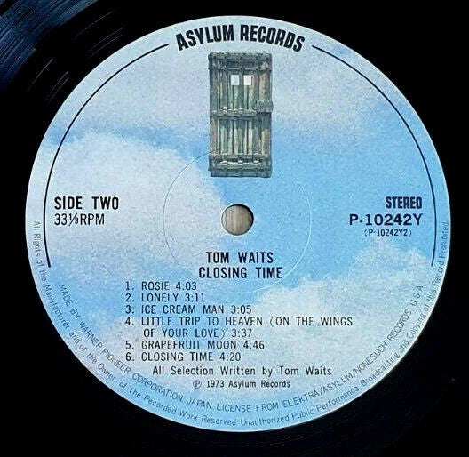 Tom Waits - Closing Time (Vinyl, LP, Album, Stereo)