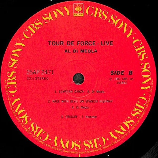 Al Di Meola - Tour De Force - "Live" (Vinyl, LP, Album)