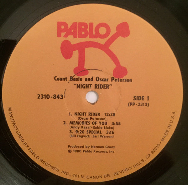 Count Basie - Night Rider (Vinyl, LP, Album, Stereo)