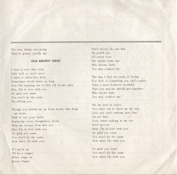 The Beatles - ジョンとヨーコのバラード = The Ballad Of John And Yoko / オールド・ブラウ...
