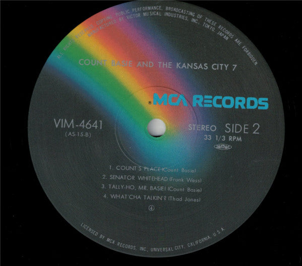 Count Basie And The Kansas City Seven - Count Basie And The Kansas City 7 (Vinyl, LP, Album, Reissue, Stereo) Near Mint (NM or M-) / Very Good Plus (VG+)