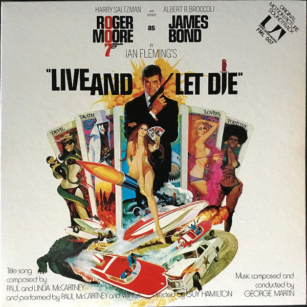 Various - 007/Live And Let Die (Original Motion Picture Soundtrack) (Vinyl, LP, Album) Very Good (VG) / Good Plus (G+)