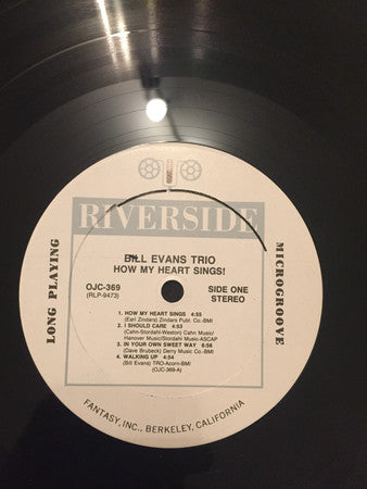 The Bill Evans Trio - How My Heart Sings (Vinyl, LP, Album, Reissue, Remastered, Stereo) Good Plus (G+) / Very Good Plus (VG+)