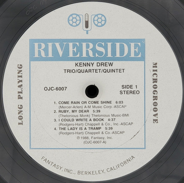 Kenny Drew - Trio/Quartet/Quintet - The Riverside Collection (Vinyl, LP, Compilation, Stereo) Near Mint (NM or M-) / Very Good Plus (VG+)