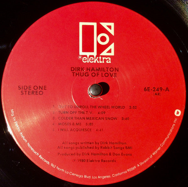 Dirk Hamilton - Thug Of Love (Vinyl, LP, Album) Very Good (VG) / Very Good Plus (VG+)