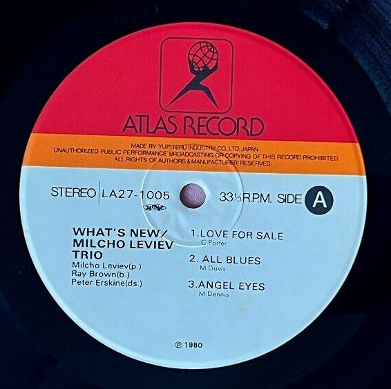 Milcho Leviev Trio - What's New (Vinyl, LP, Album) Near Mint (NM or M-) / Very Good Plus (VG+)
