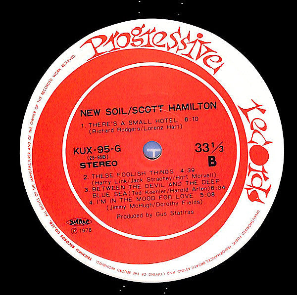 Scott Hamilton - New Soil (Vinyl, LP, Album)