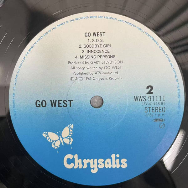 Go West - Go West (Vinyl, LP, Album) Very Good Plus (VG+) / Very Good (VG)