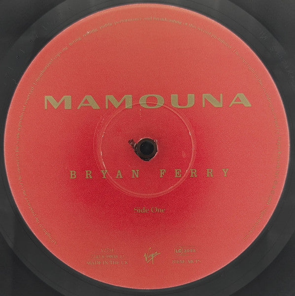 Bryan Ferry - Mamouna (Vinyl, LP, Album) Near Mint (NM or M-) / Near Mint (NM or M-)