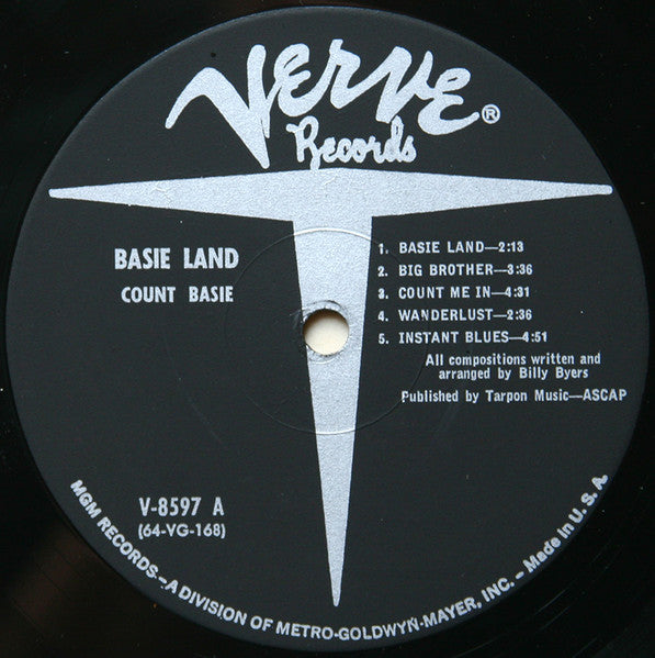 Count Basie - Basie Land (Vinyl, LP, Mono) Good Plus (G+) / Very Good (VG)