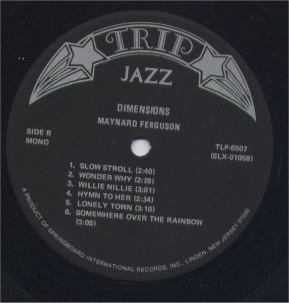 Maynard Ferguson - Dimensions (Vinyl, LP, Mono, Reissue) Very Good (VG) / Good Plus (G+)