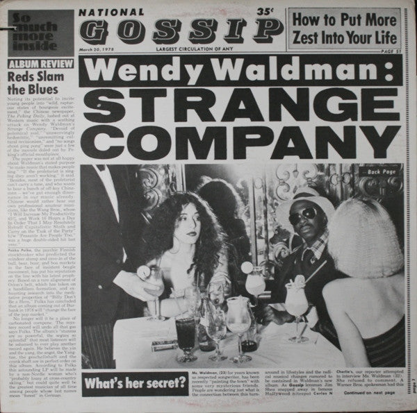 Wendy Waldman - Strange Company (Vinyl, LP, Album, Stereo) Very Good Plus (VG+) / Very Good (VG)