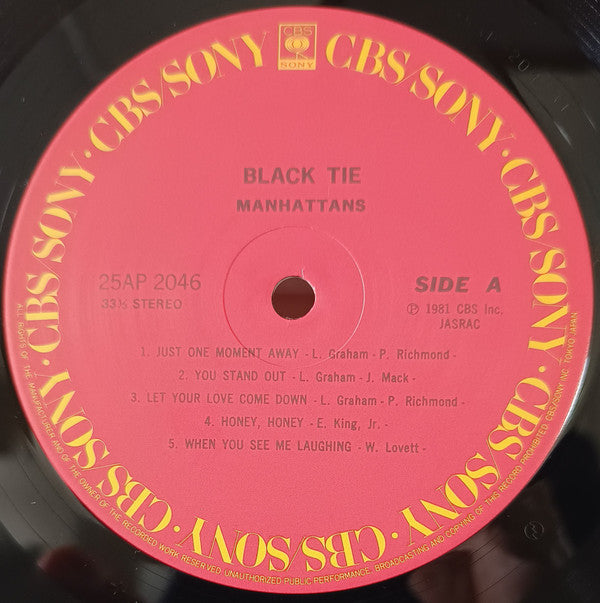 Manhattans - Black Tie (Vinyl, LP, Album)