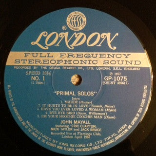 John Mayall - Primal Solos (Vinyl, LP, Album)