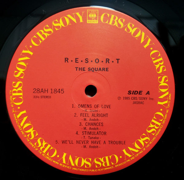 T-Square - R･E･S･O･R･T (Vinyl, LP, Album, Stereo)