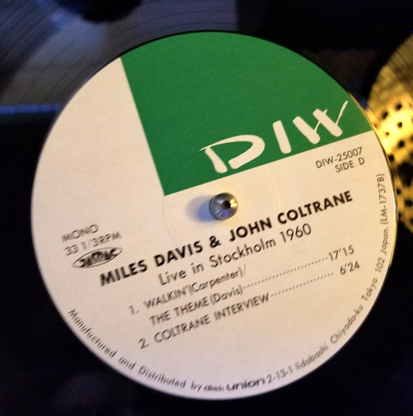 Miles Davis - Live In Stockholm 1960 (2xVinyl, LP, Album, Mono) Very Good Plus (VG+) / Very Good (VG)